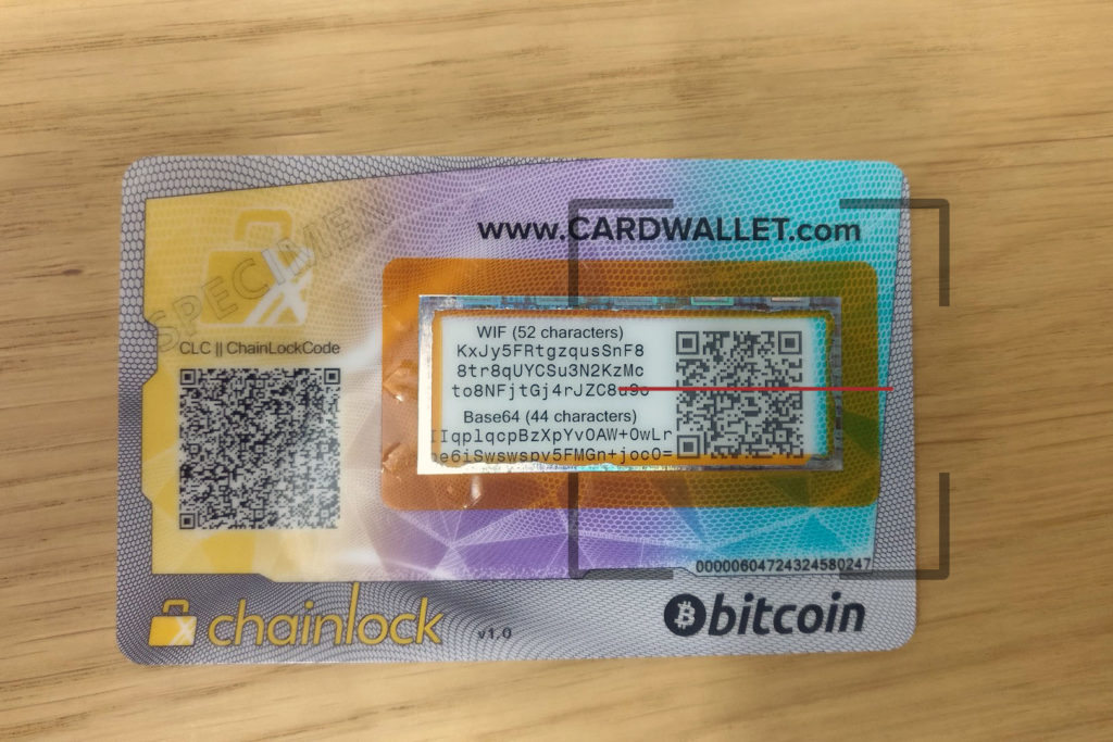 Coinfinity Card Wallet Bitcoin scanning open Private Key